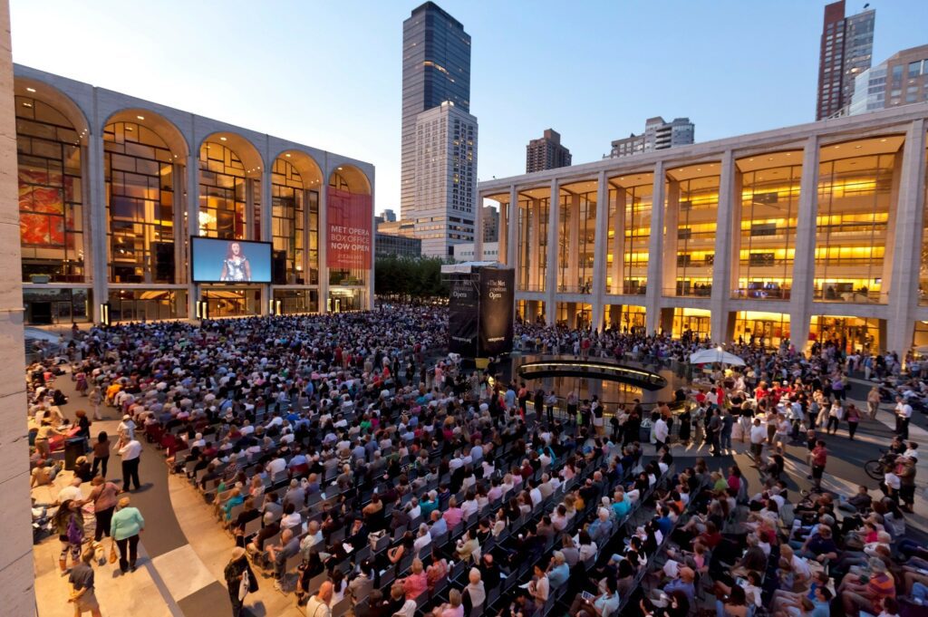2011 Metropolitan Opera Summer HD Festival at Lincoln Center Plaza, New York City. Photo: Richard Termine/Metropolitan Opera