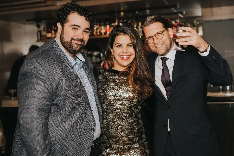 Tenor Andrew Haji, soprano Simone Osbourne and COC General Director Alexander Neef. Photo: Alexander Neef and soprano Jane Archibald. Photo: Gaetz Photography