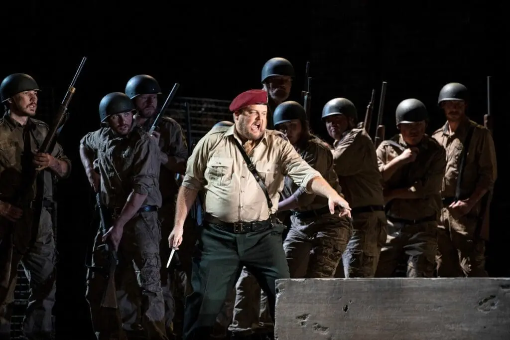 Peter McGillivray (Don Pizarro) in Pacific Opera Victoria's Fidelio. Photo: Emily Cooper