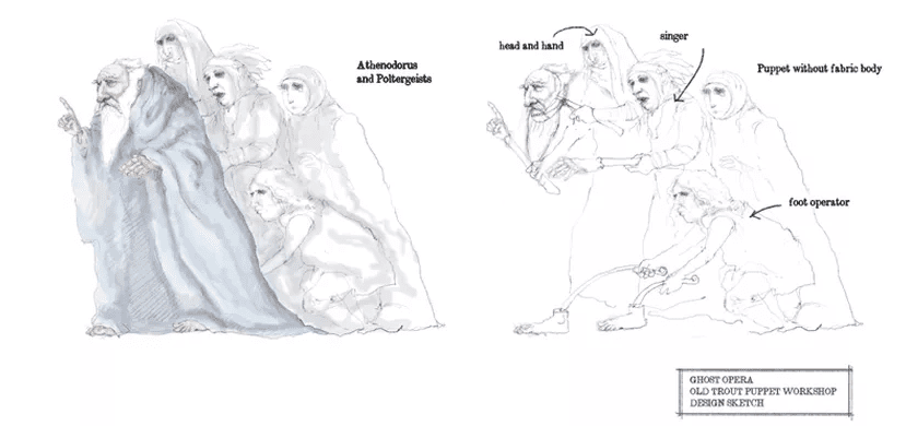 Ghost Opera design sketches