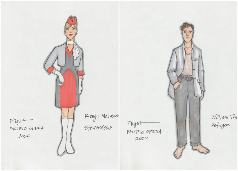 flight-opera-stewardess-refugee-sketches