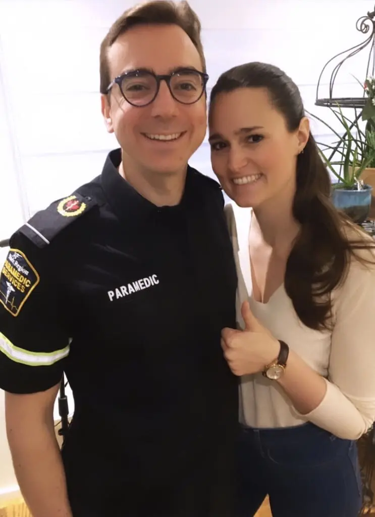David Bozzi, paramedic, and Claire de Sévigné, soprano.