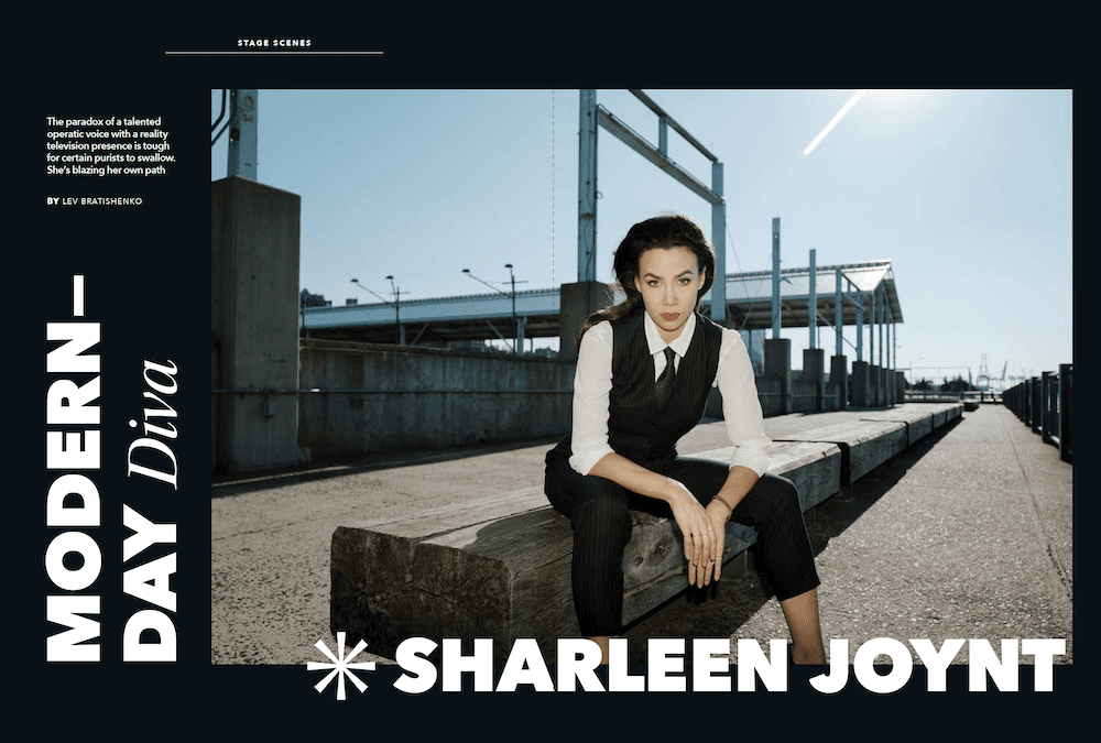 Winter 2022/23 Print Issue Stage Scenes Modern-Day Diva: Sharleen Joynt