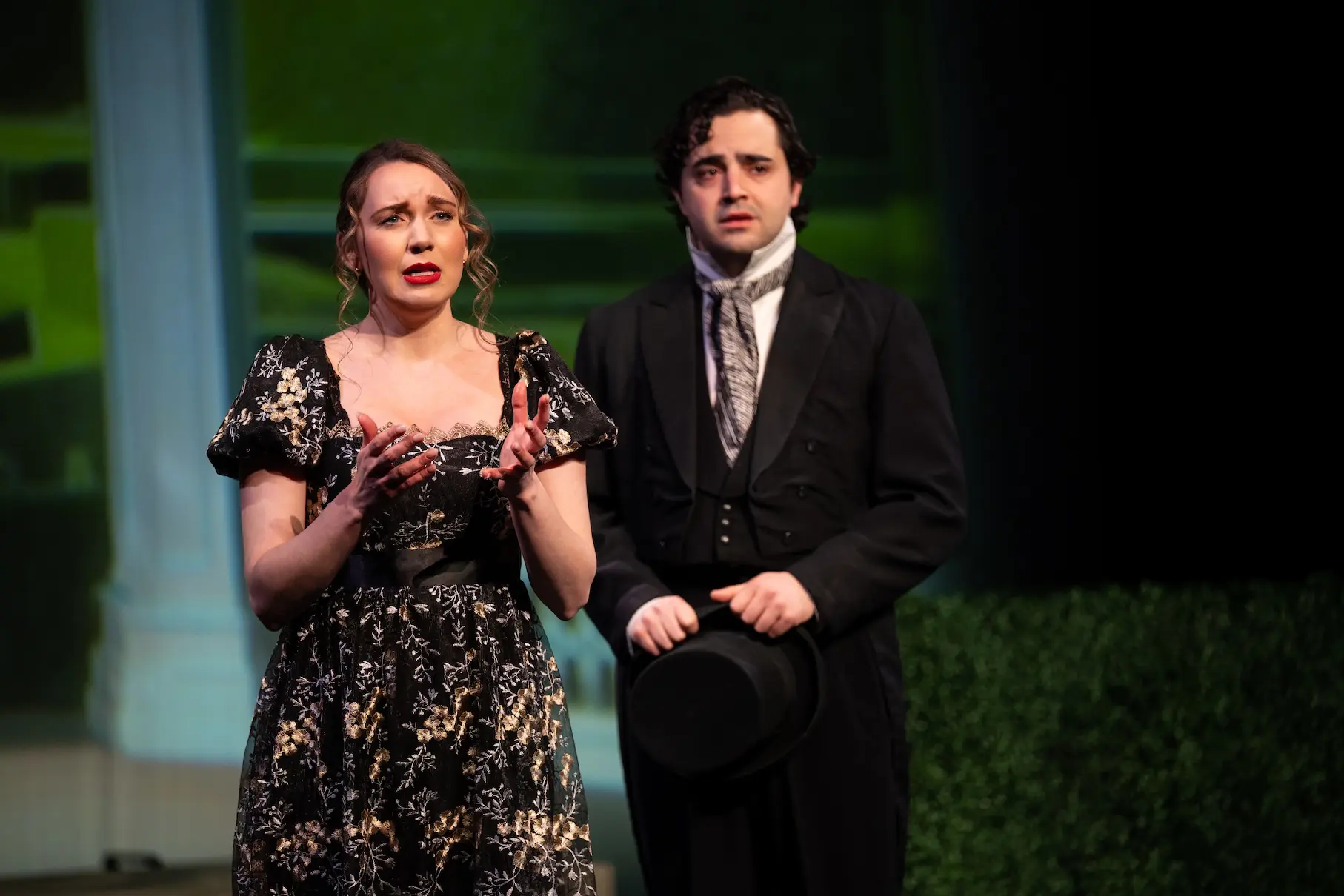 Sydney Baedke (Donna Anna) and Jeremy Scinocca (Don Ottavio). Photo Credit_ Sam Moffatt
