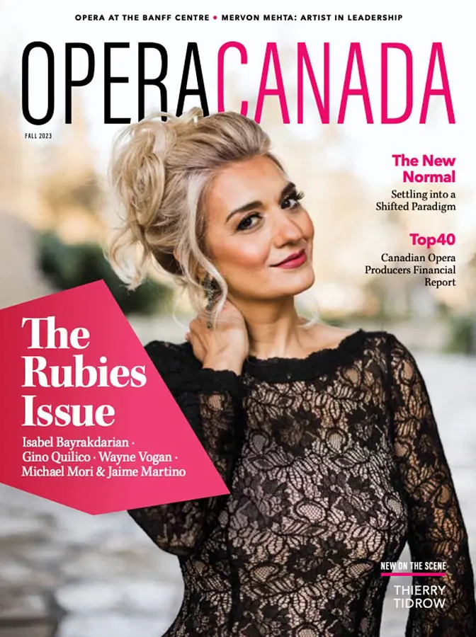 Opera Canada – fall 2023 (vol 64, no 2)