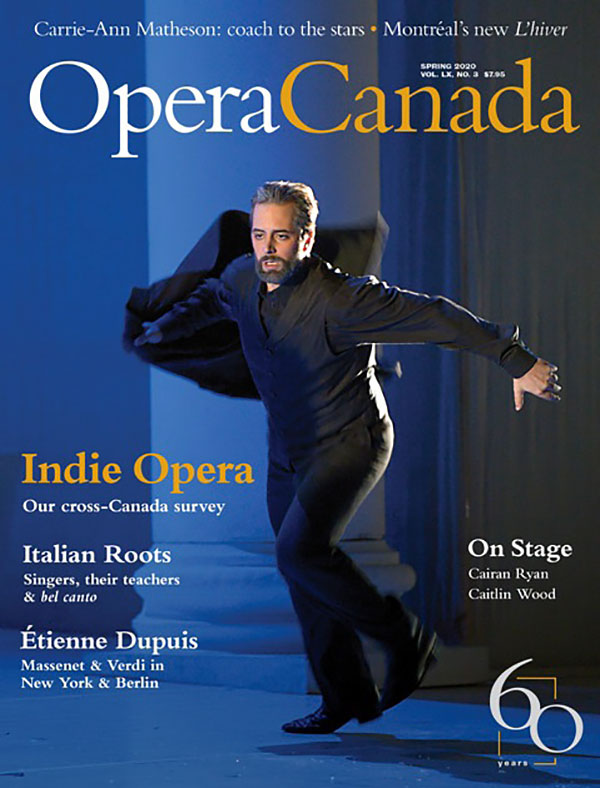 Opera Canada Magazine Cover