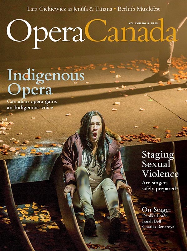 Opera Canada Magazine Cover