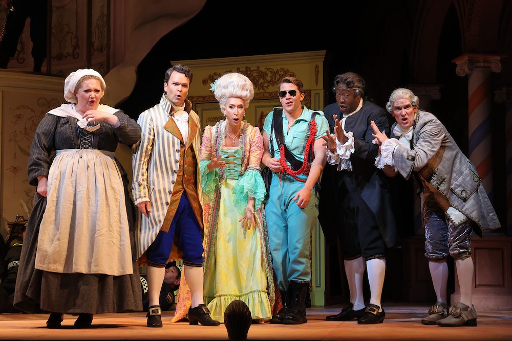 Santa Fe Opera The Barber of Seville A Crowd-pleasing Mix of Slapstick Comedy and Superb Vocalism