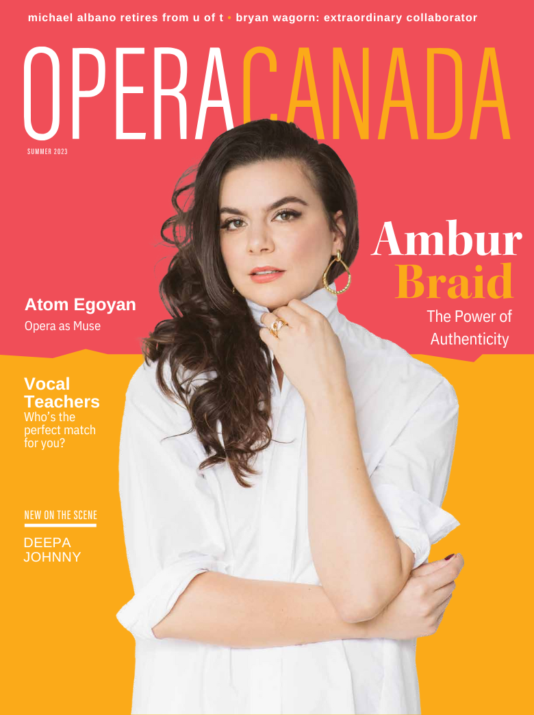 Opera Canada Magazine Cover