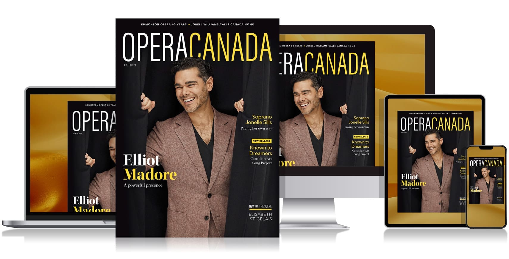 Magazine on different devices Opera Magize in various digital formats